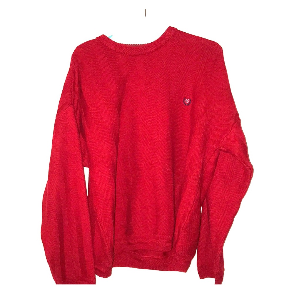 Chaps New Red Long Sleeve Knit Sweater (Size XL)